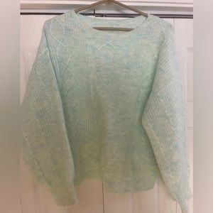 Pretty bright greens and blues sweater